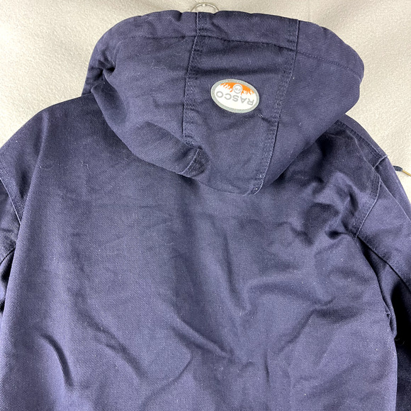 Rasco FR Fire Flame Resistant Hooded Jacket CAT 4 Duck Canvas Quilted Medium - Picture 11 of 14
